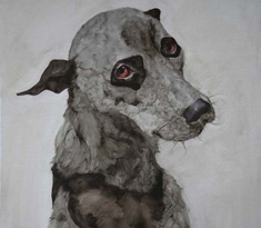 石高青 熊猫狗AA 65x81cm