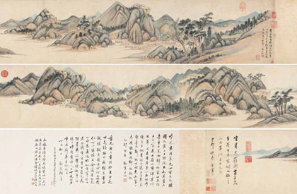 嘉德书画大观：董其昌《仿黄公望富春大岭图》6267.5万元折桂