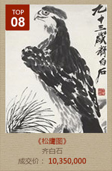 齐白石-松鹰图