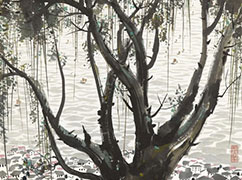 吴冠中 《鼓浪屿》 镜心