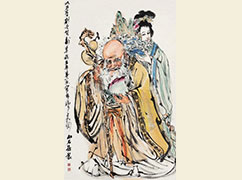 黄胄 《多福多寿》