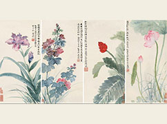 吴湖帆《花卉》