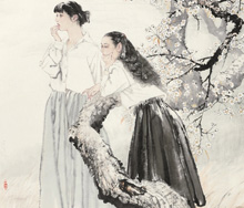 何家英 梅花双清