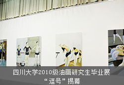 四川大学2010级油画研究生毕业展'逗号'揭幕